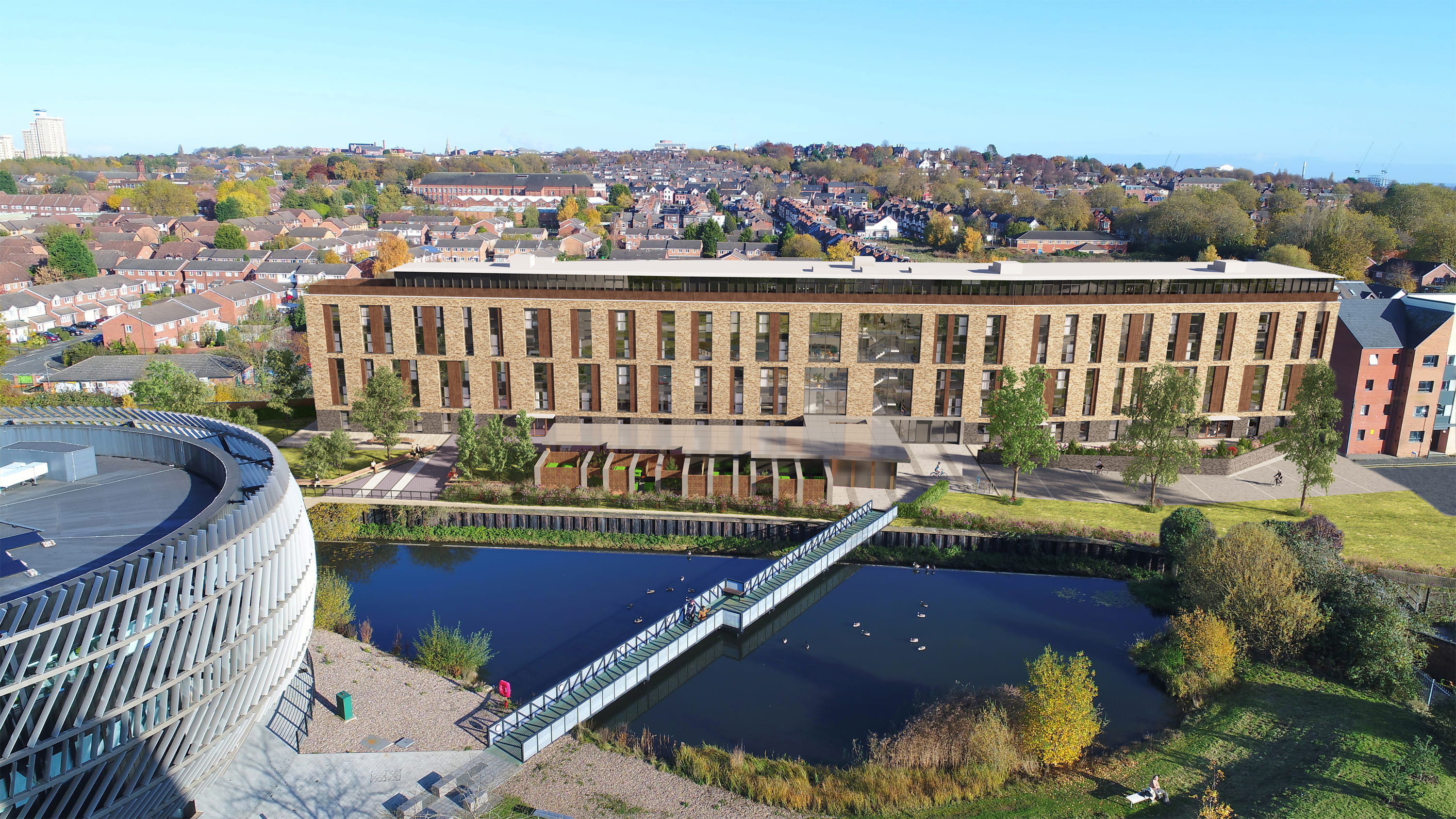 Bridgeside aerial
