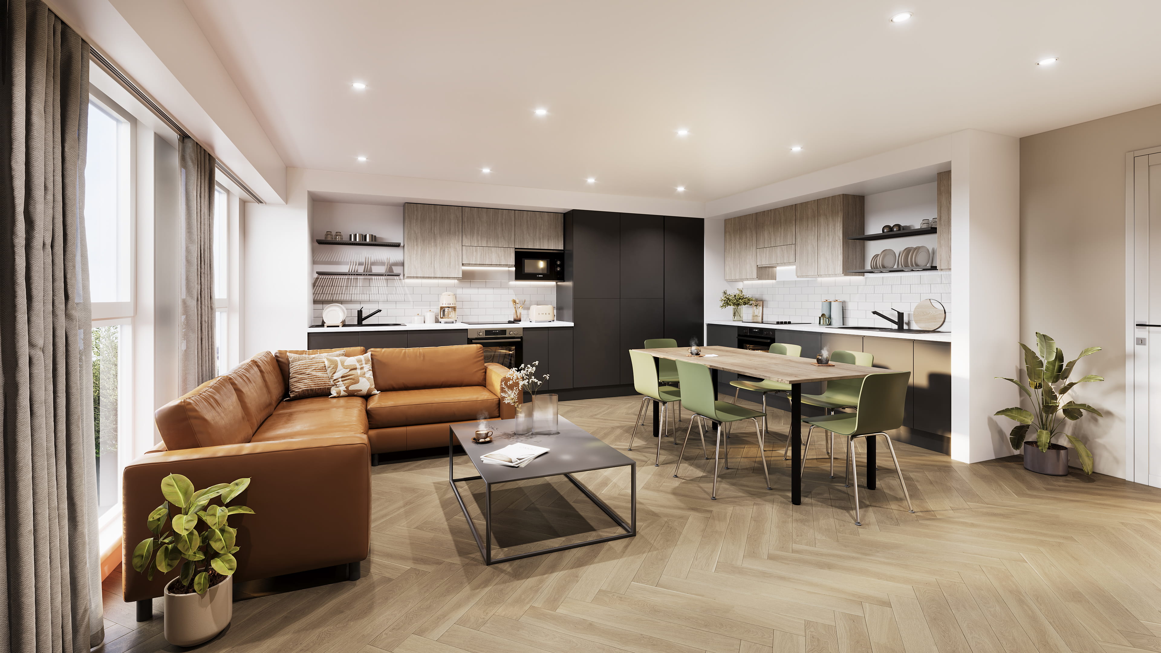 Bridgeside communal lounge
