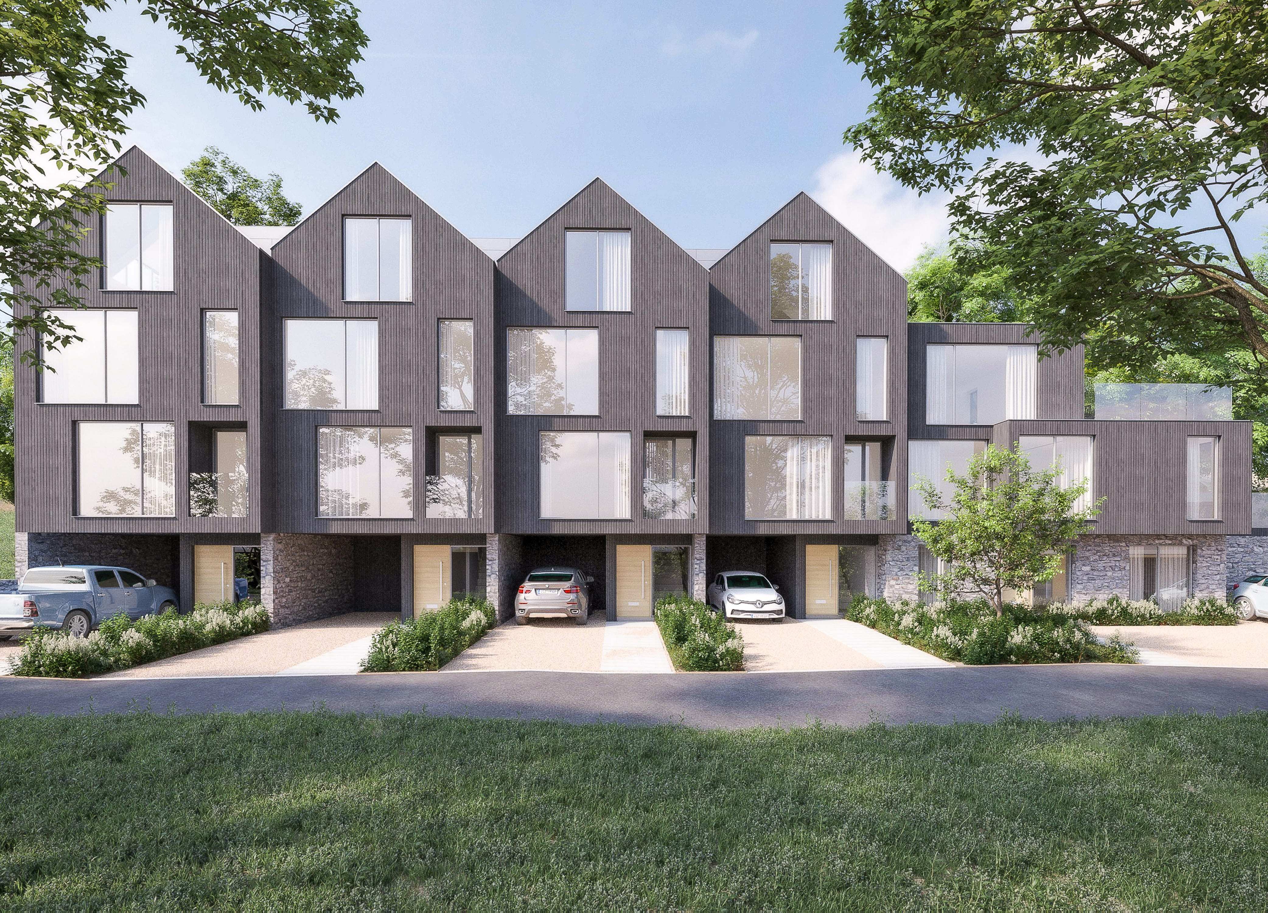 St Ives townhouses east